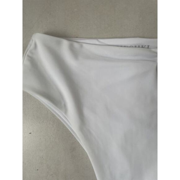 Meshki Swim Bikini Bottom High Waist Cut Out Logo Maleah Swimwear - Picture 2 of 7